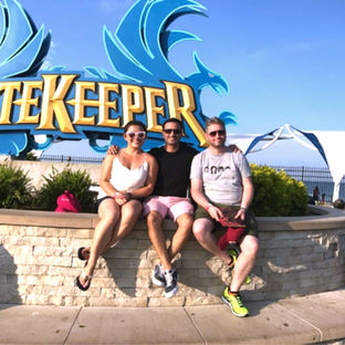 Lab members at Cedar Point Amusement Park